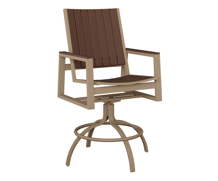 Vida Poly Swivel Bar Chair
