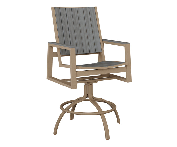 Vida Poly Swivel Bar Chair