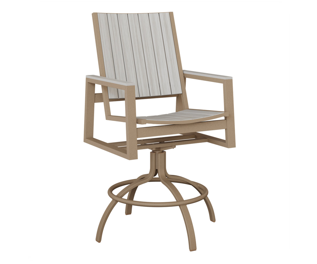 Vida Poly Swivel Bar Chair