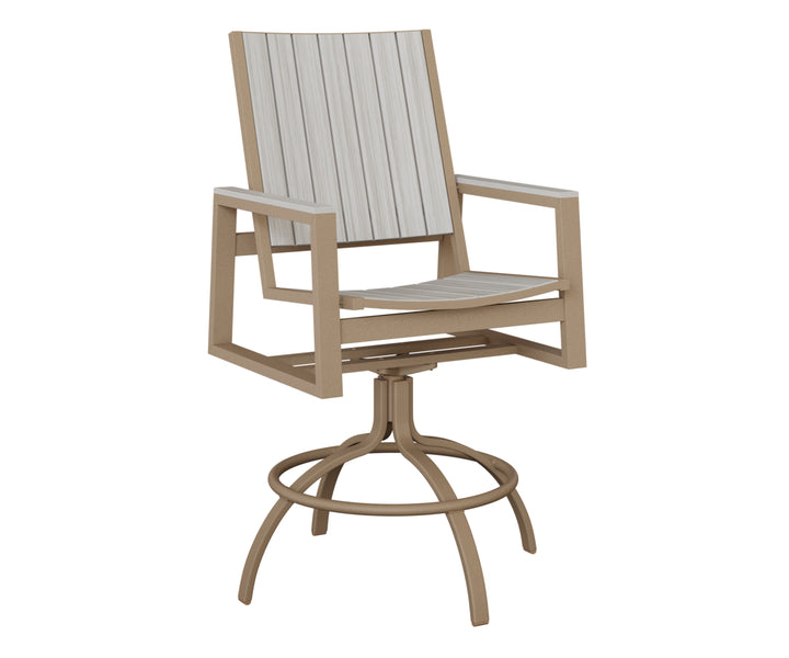 Vida Poly Swivel Bar Chair