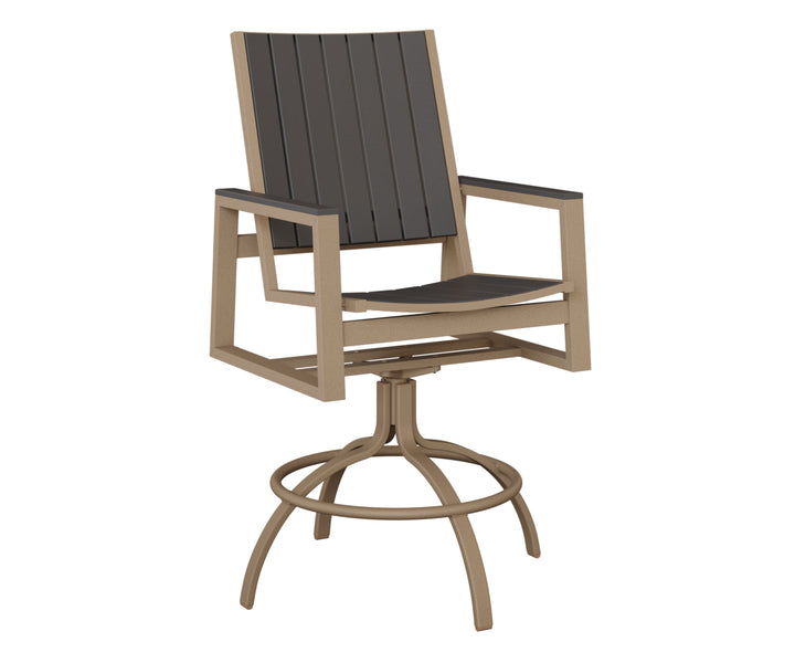 Vida Poly Swivel Bar Chair