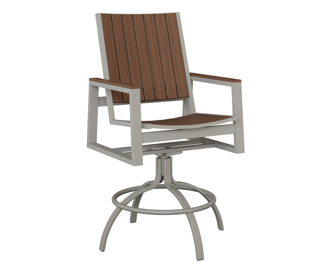 Vida Poly Swivel Bar Chair