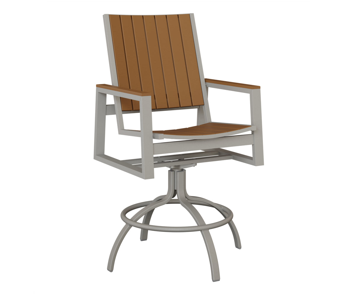 Vida Poly Swivel Bar Chair
