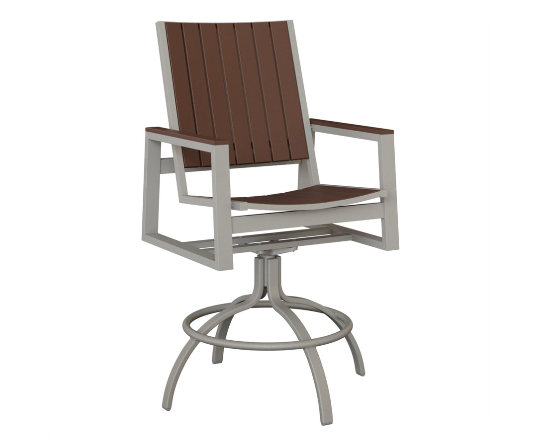 Vida Poly Swivel Bar Chair