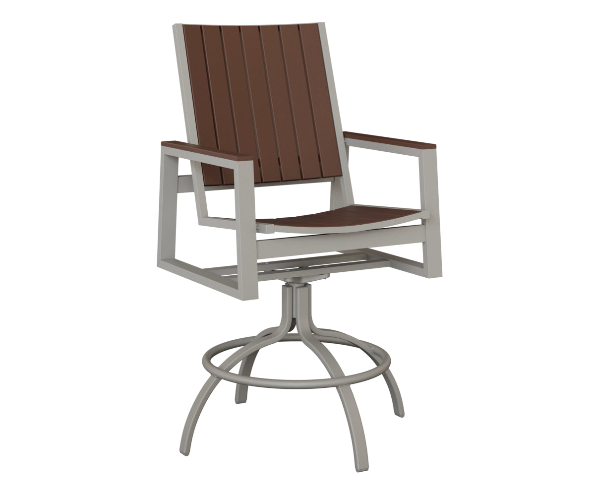 Vida Poly Swivel Bar Chair