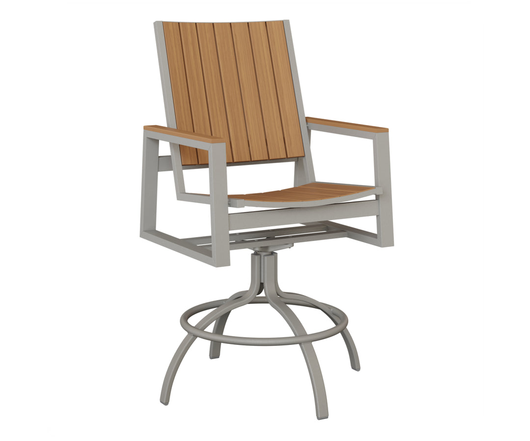 Vida Poly Swivel Bar Chair