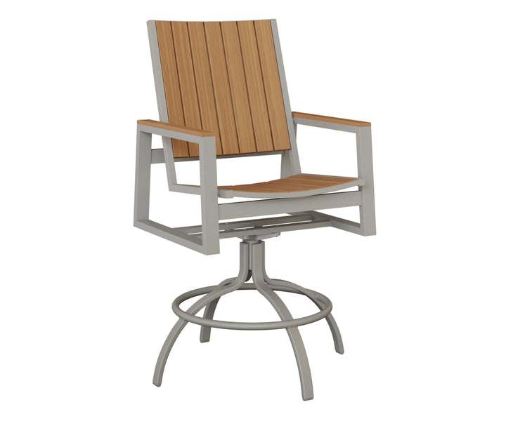 Vida Poly Swivel Bar Chair