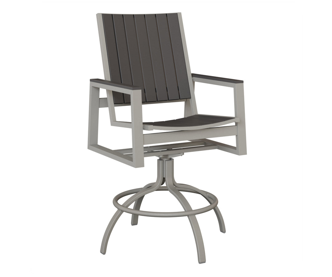 Vida Poly Swivel Bar Chair