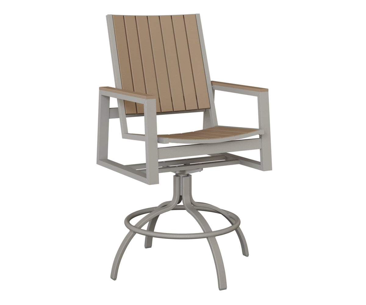 Vida Poly Swivel Bar Chair