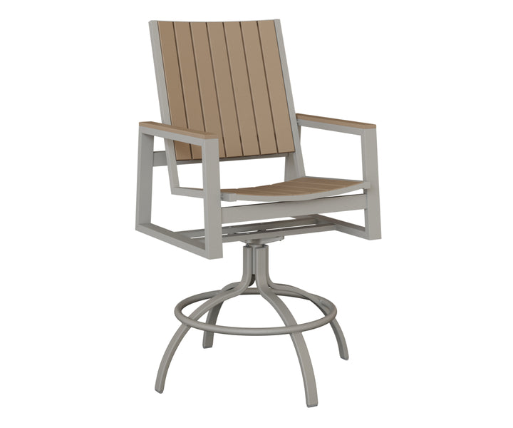 Vida Poly Swivel Bar Chair