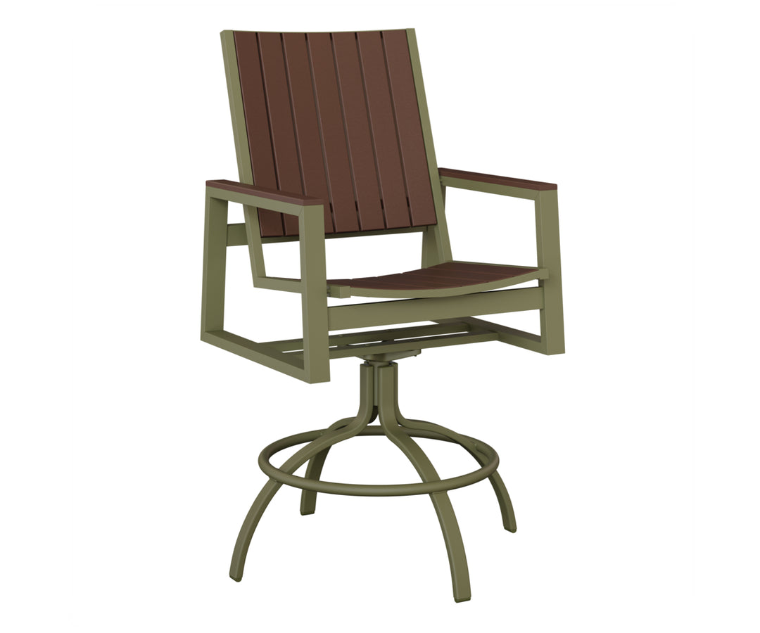 Vida Poly Swivel Bar Chair