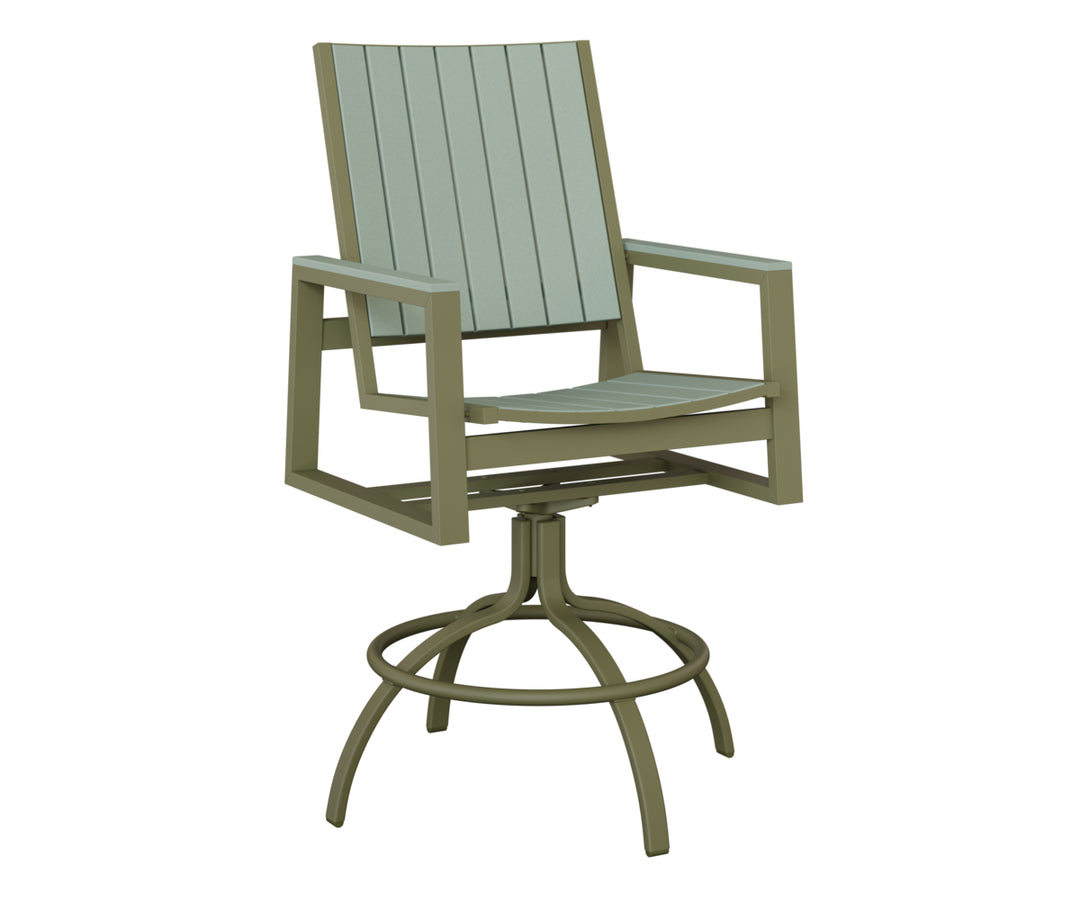 Vida Poly Swivel Bar Chair