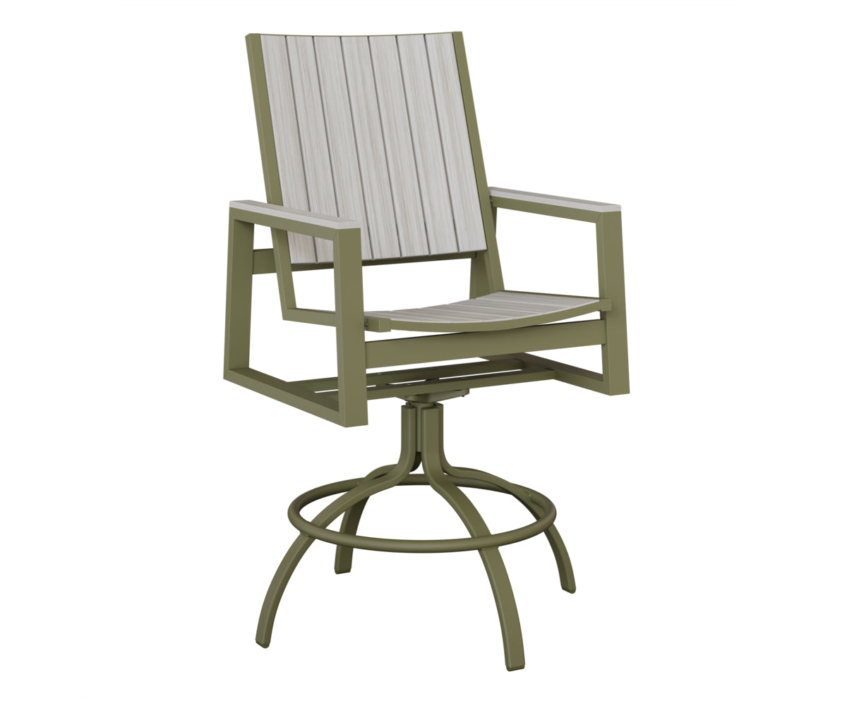 Vida Poly Swivel Bar Chair