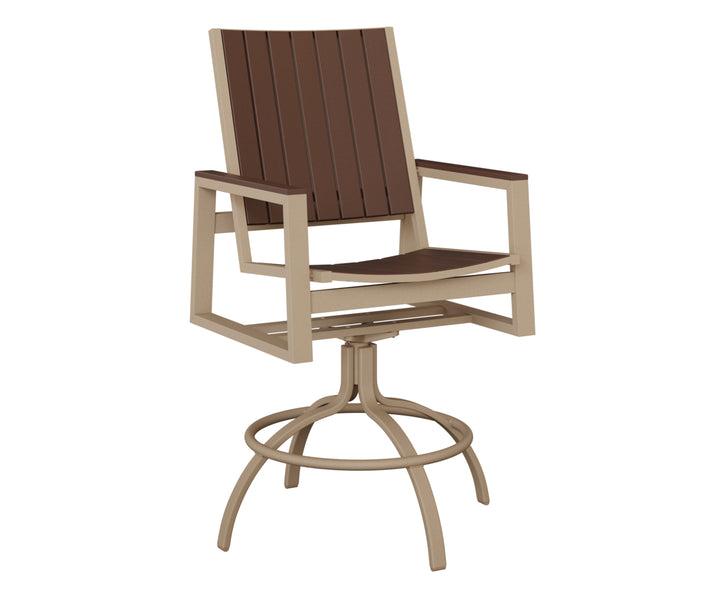 Vida Poly Swivel Bar Chair