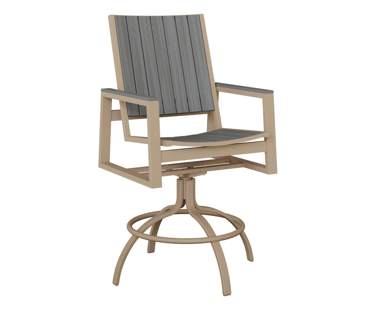 Vida Poly Swivel Bar Chair