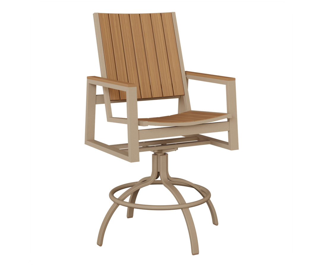 Vida Poly Swivel Bar Chair