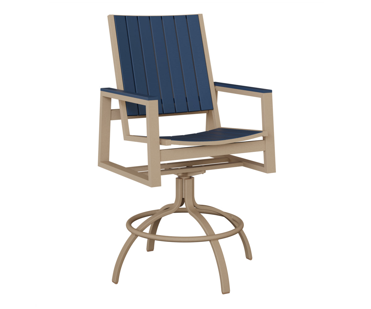 Vida Poly Swivel Bar Chair