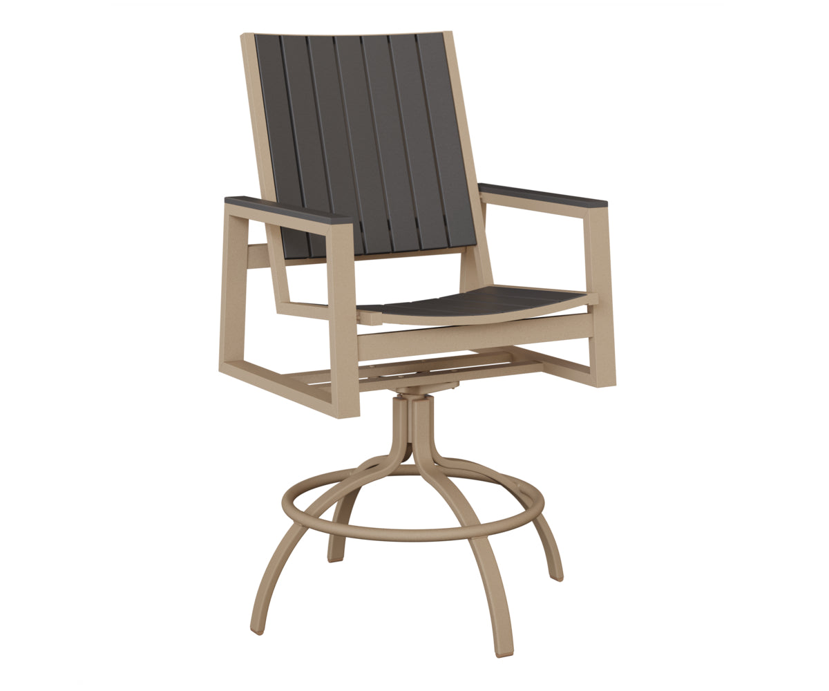Vida Poly Swivel Bar Chair