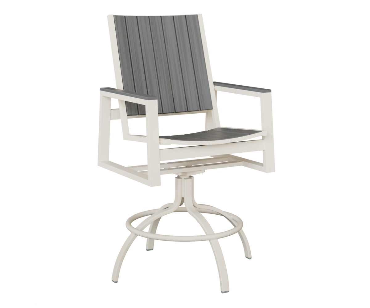 Vida Poly Swivel Bar Chair