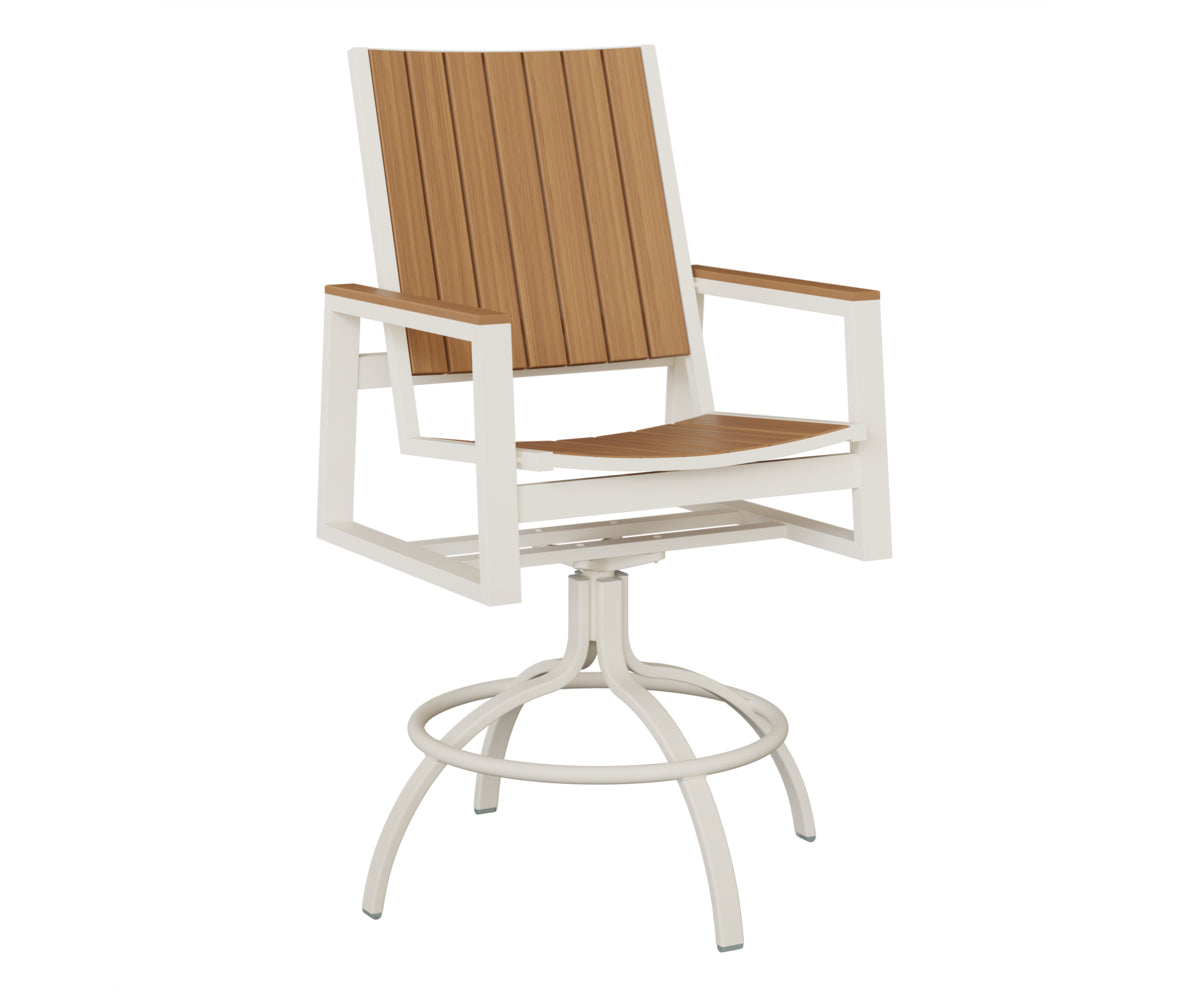 Vida Poly Swivel Bar Chair