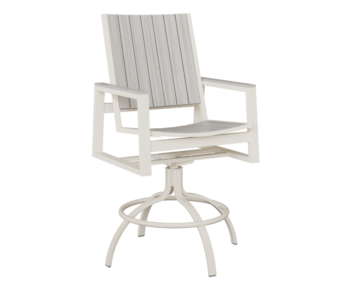 Vida Poly Swivel Bar Chair