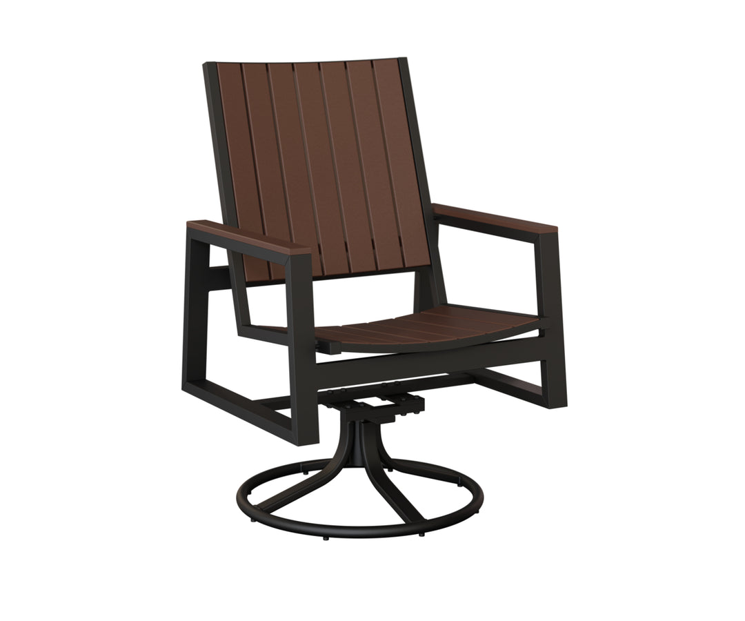 Vida Poly Swivel Rocker Dining Chair