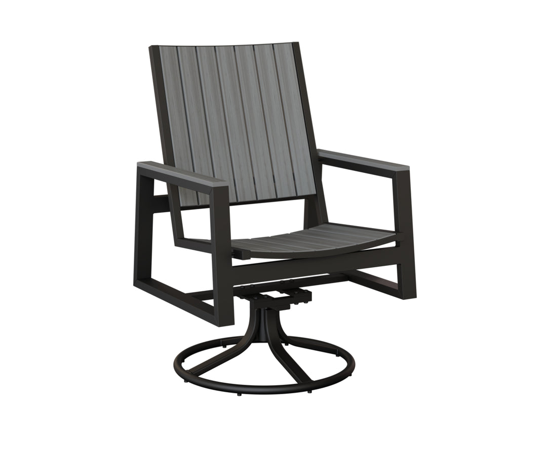 Vida Poly Swivel Rocker Dining Chair