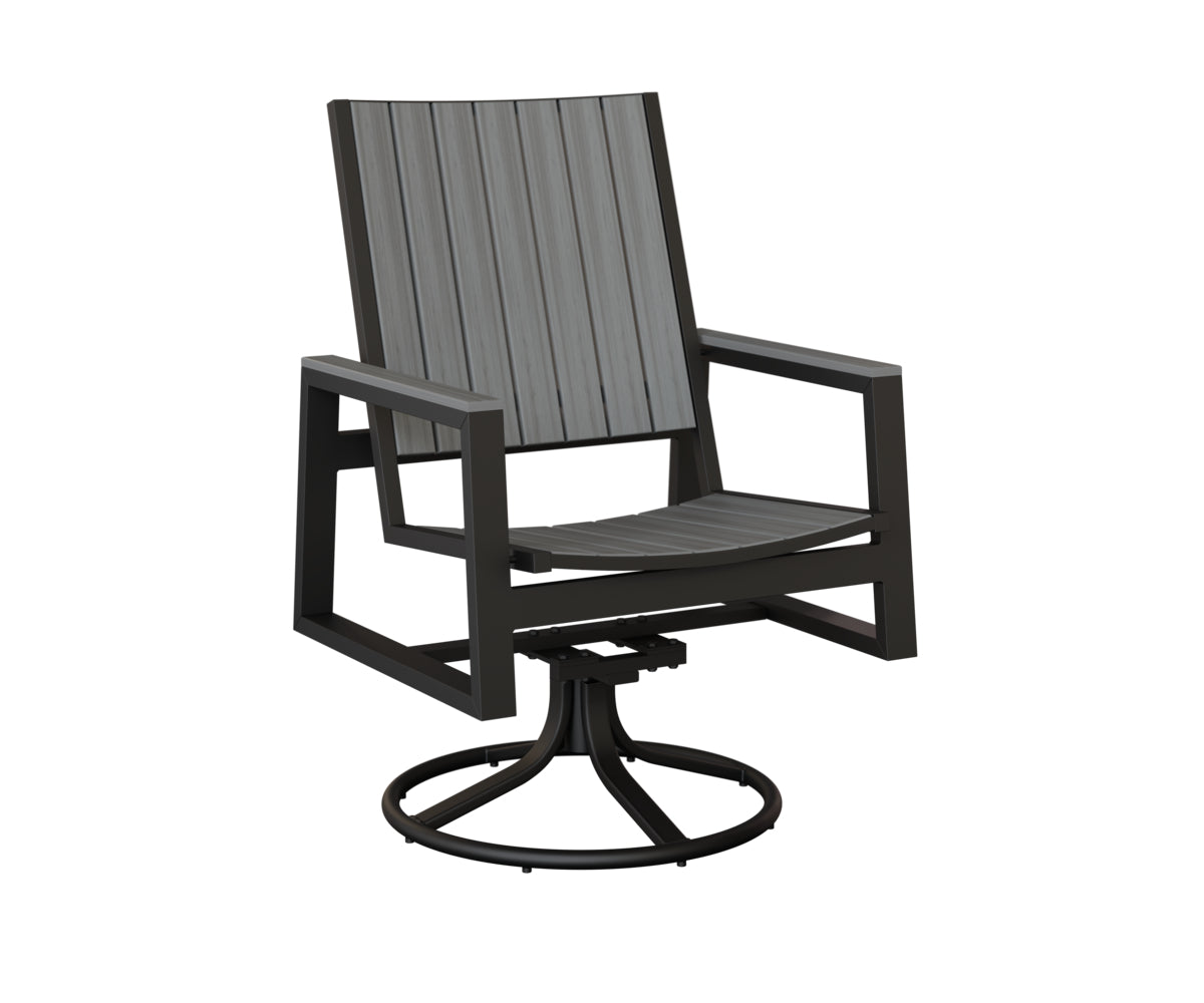 Vida Poly Swivel Rocker Dining Chair