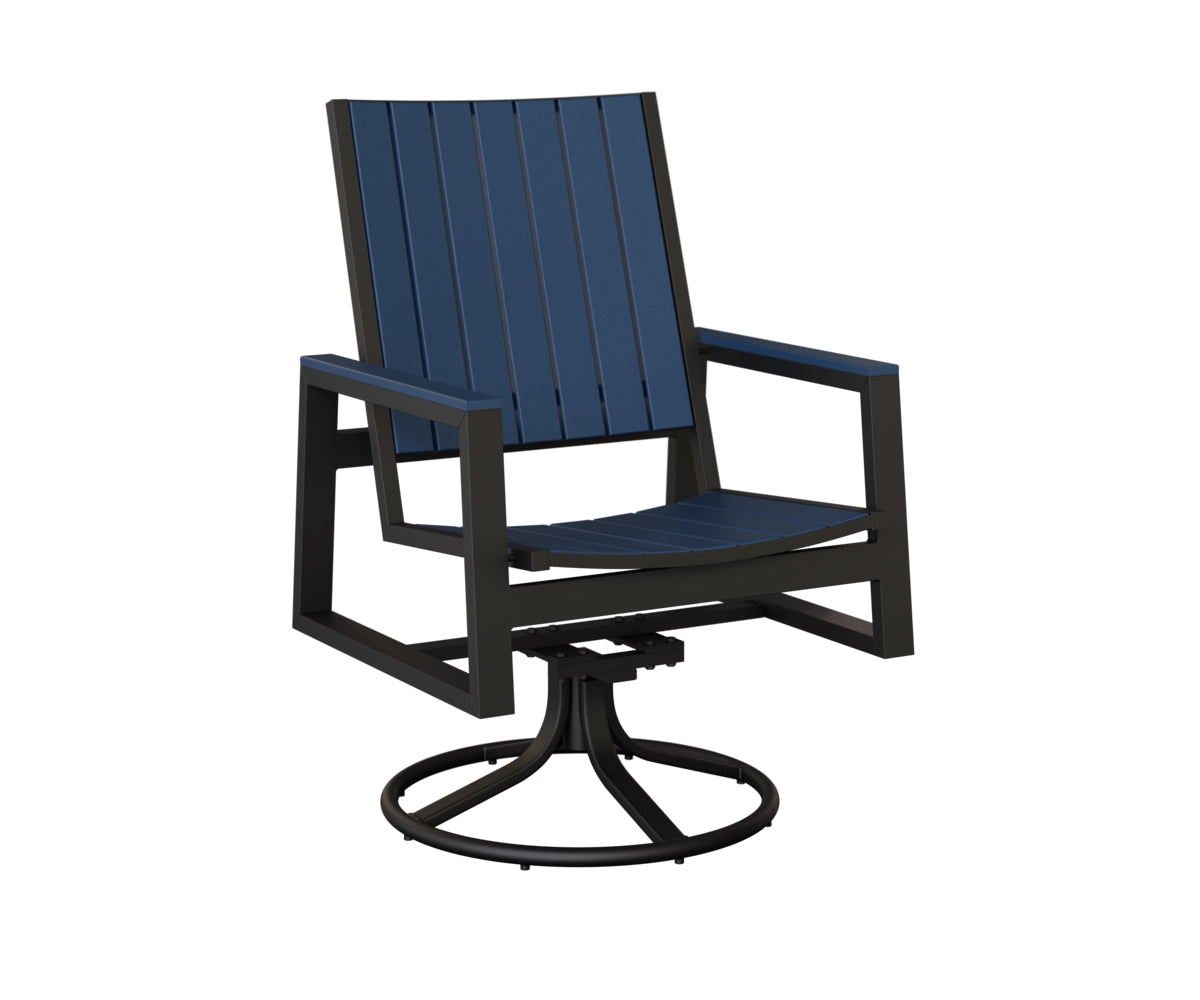 Vida Poly Swivel Rocker Dining Chair