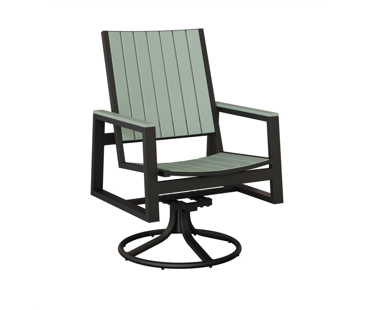 Vida Poly Swivel Rocker Dining Chair