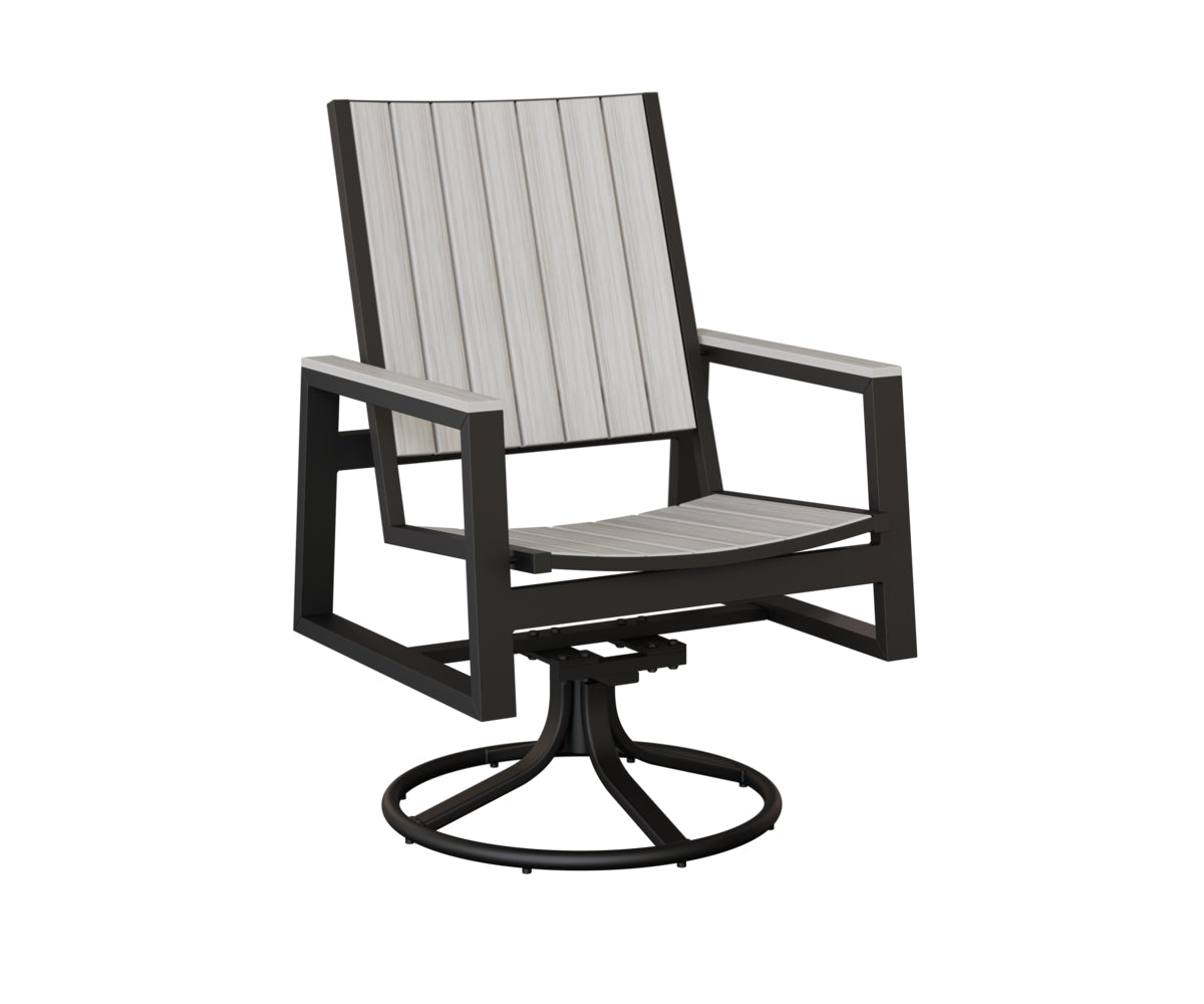 Vida Poly Swivel Rocker Dining Chair