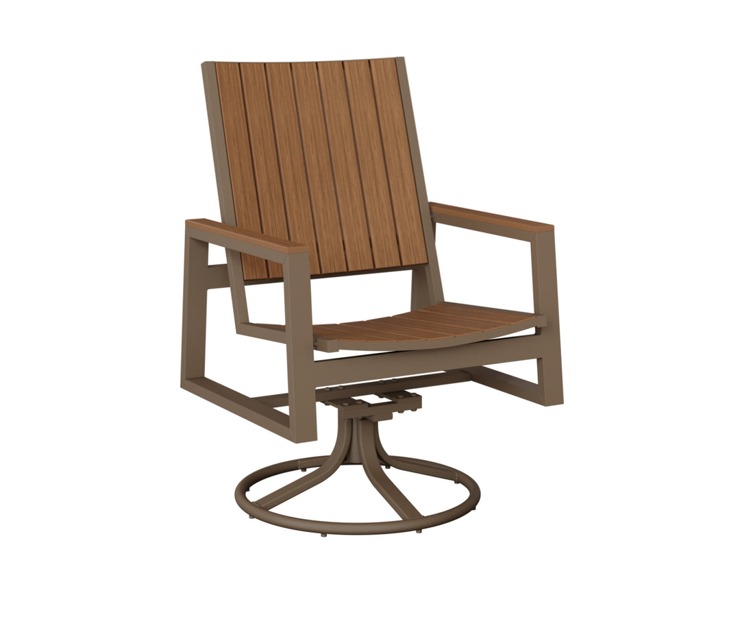 Vida Poly Swivel Rocker Dining Chair