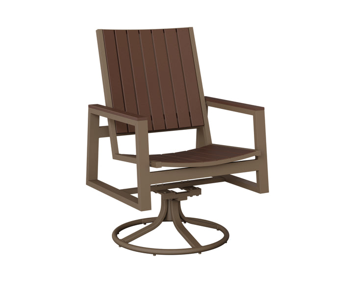 Vida Poly Swivel Rocker Dining Chair