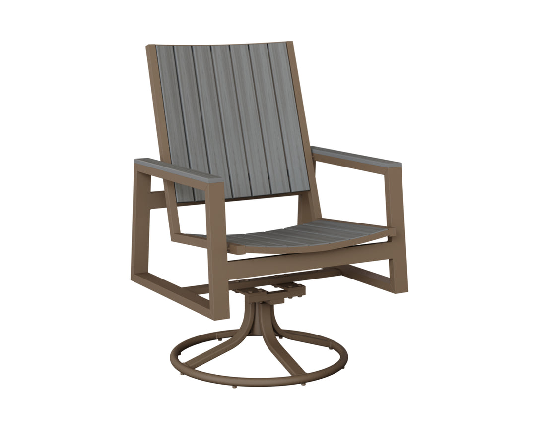 Vida Poly Swivel Rocker Dining Chair