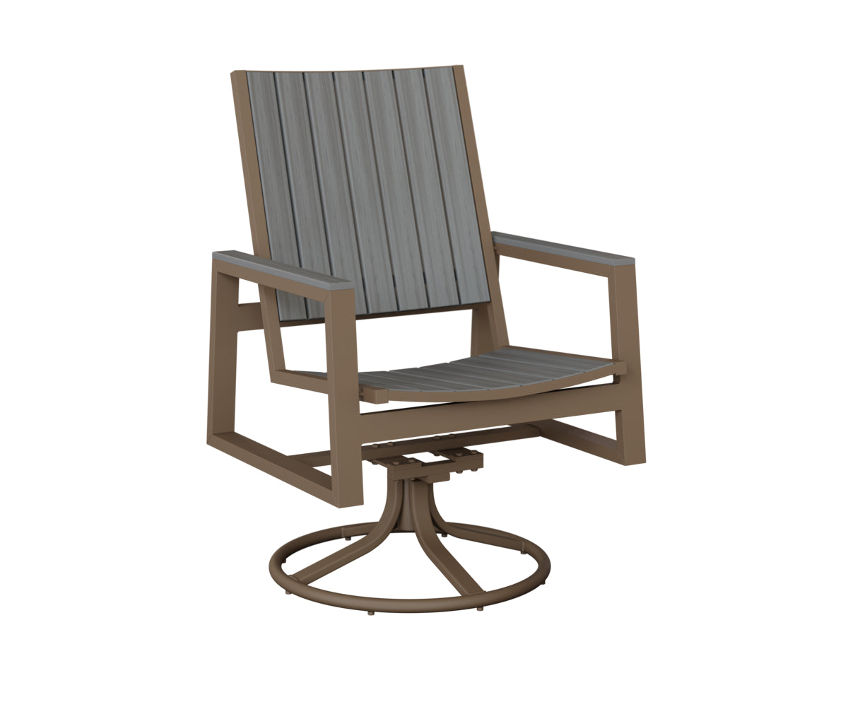 Vida Poly Swivel Rocker Dining Chair