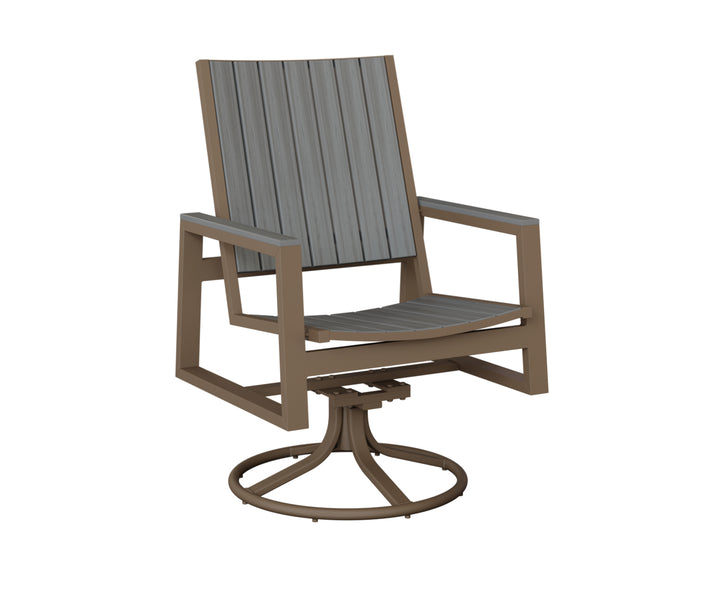 Vida Poly Swivel Rocker Dining Chair