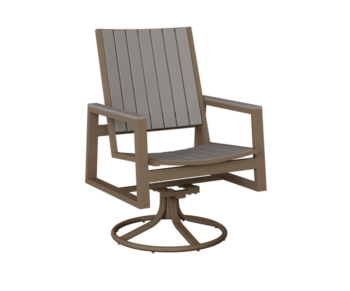 Vida Poly Swivel Rocker Dining Chair