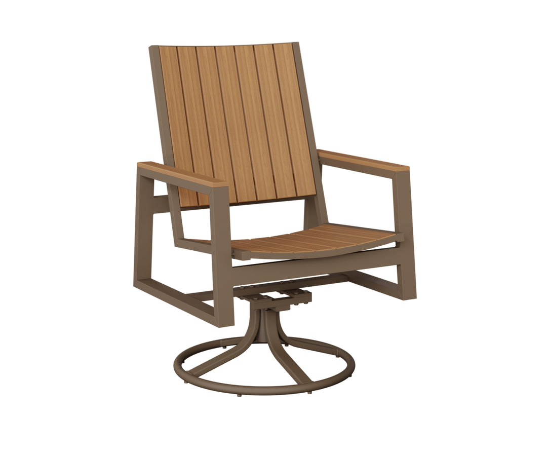 Vida Poly Swivel Rocker Dining Chair