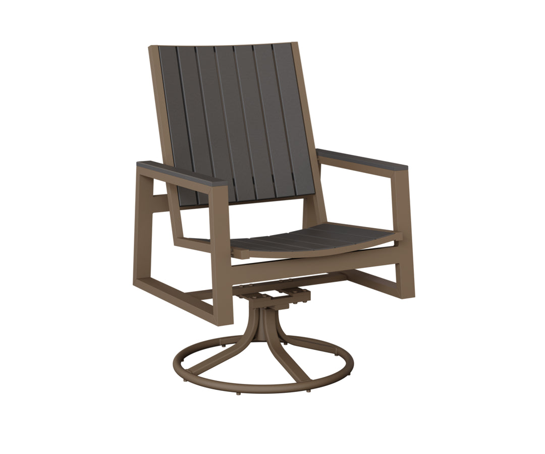Vida Poly Swivel Rocker Dining Chair