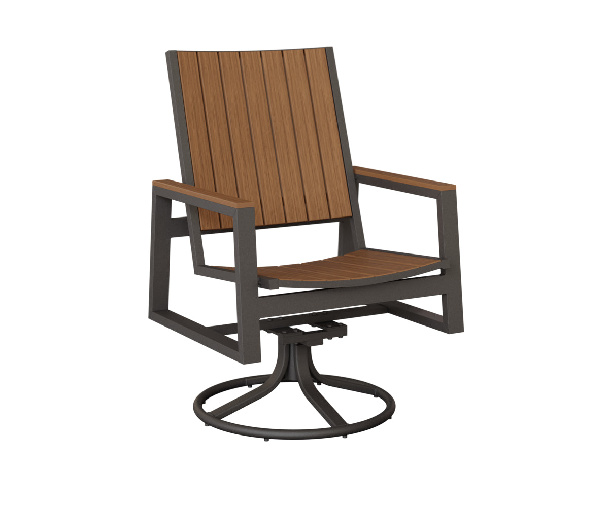 Vida Poly Swivel Rocker Dining Chair