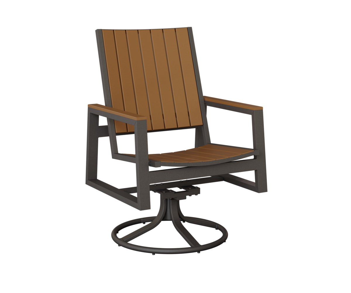Vida Poly Swivel Rocker Dining Chair