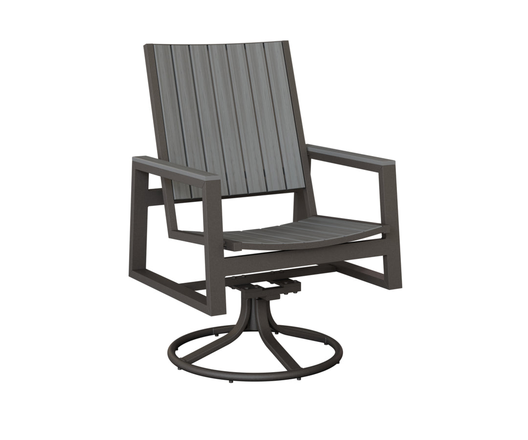 Vida Poly Swivel Rocker Dining Chair