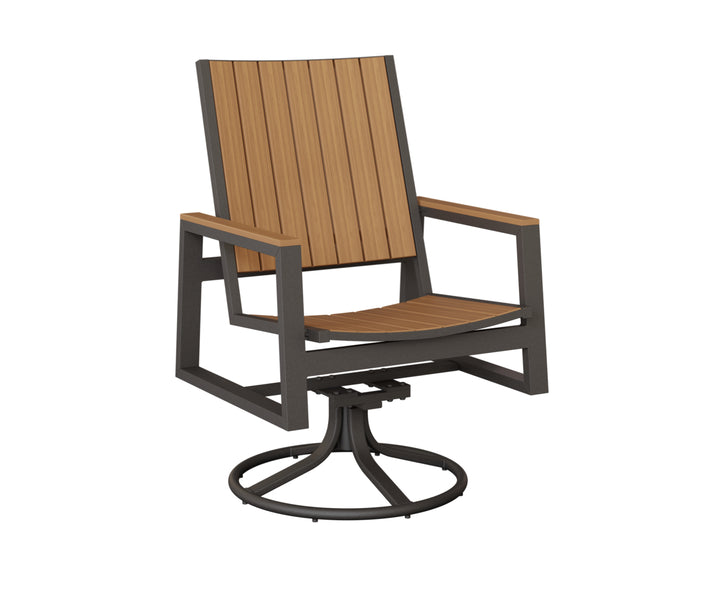 Vida Poly Swivel Rocker Dining Chair