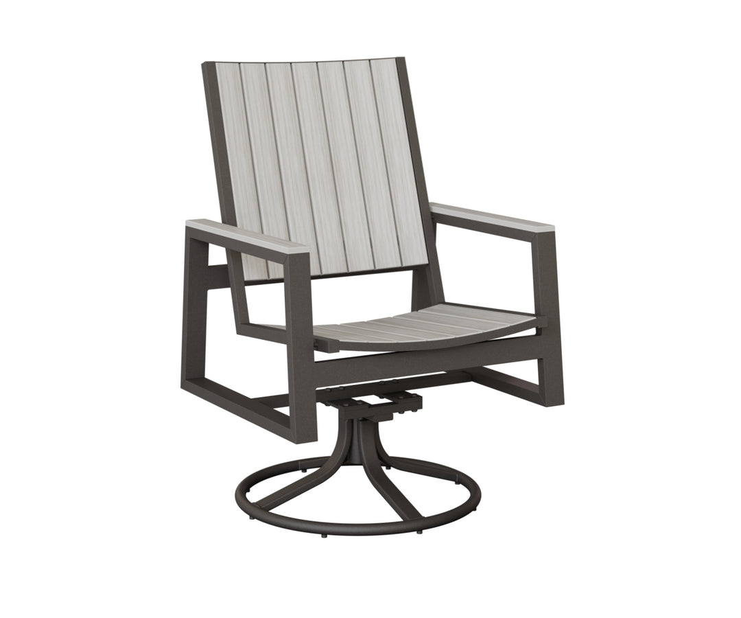 Vida Poly Swivel Rocker Dining Chair