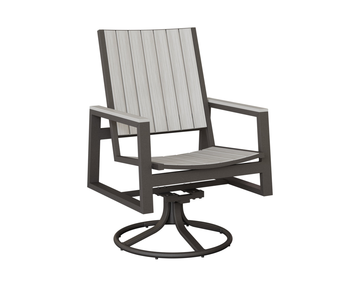 Vida Poly Swivel Rocker Dining Chair