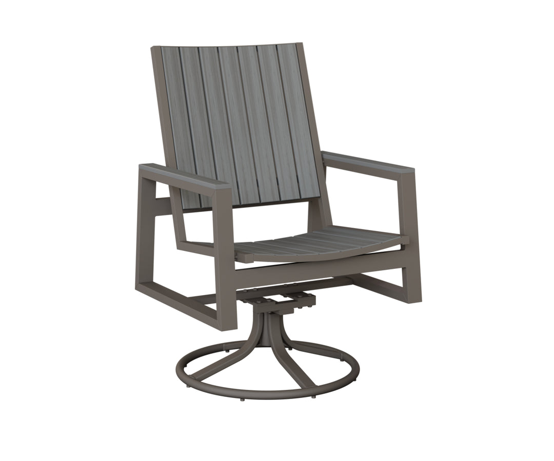 Vida Poly Swivel Rocker Dining Chair