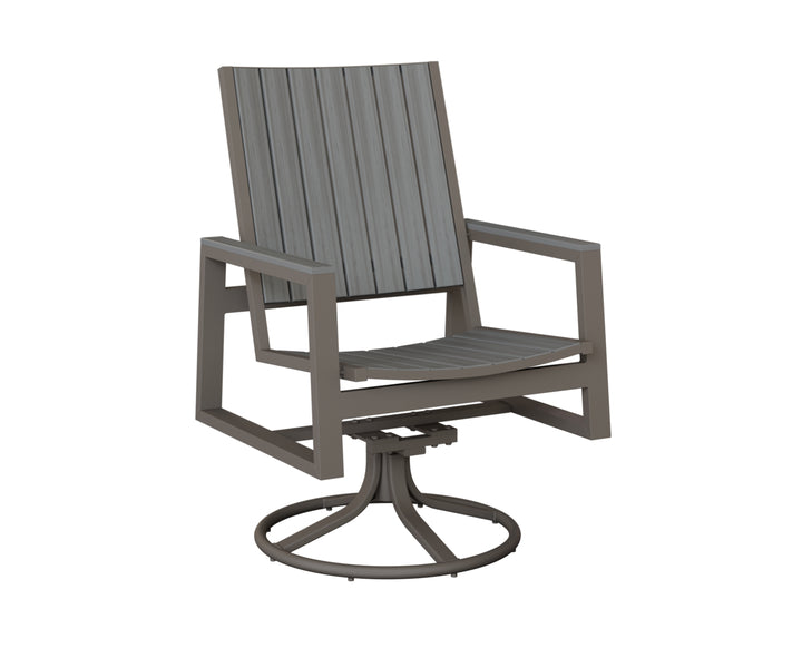 Vida Poly Swivel Rocker Dining Chair