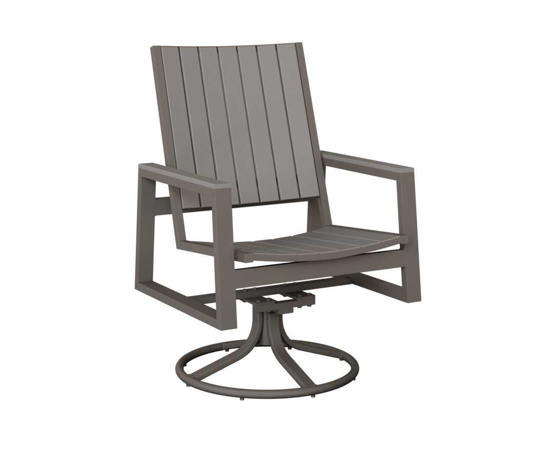 Vida Poly Swivel Rocker Dining Chair