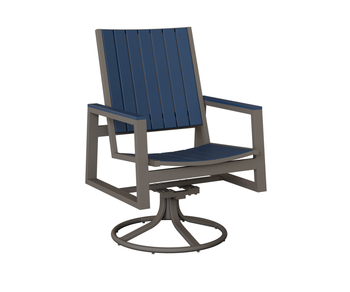 Vida Poly Swivel Rocker Dining Chair