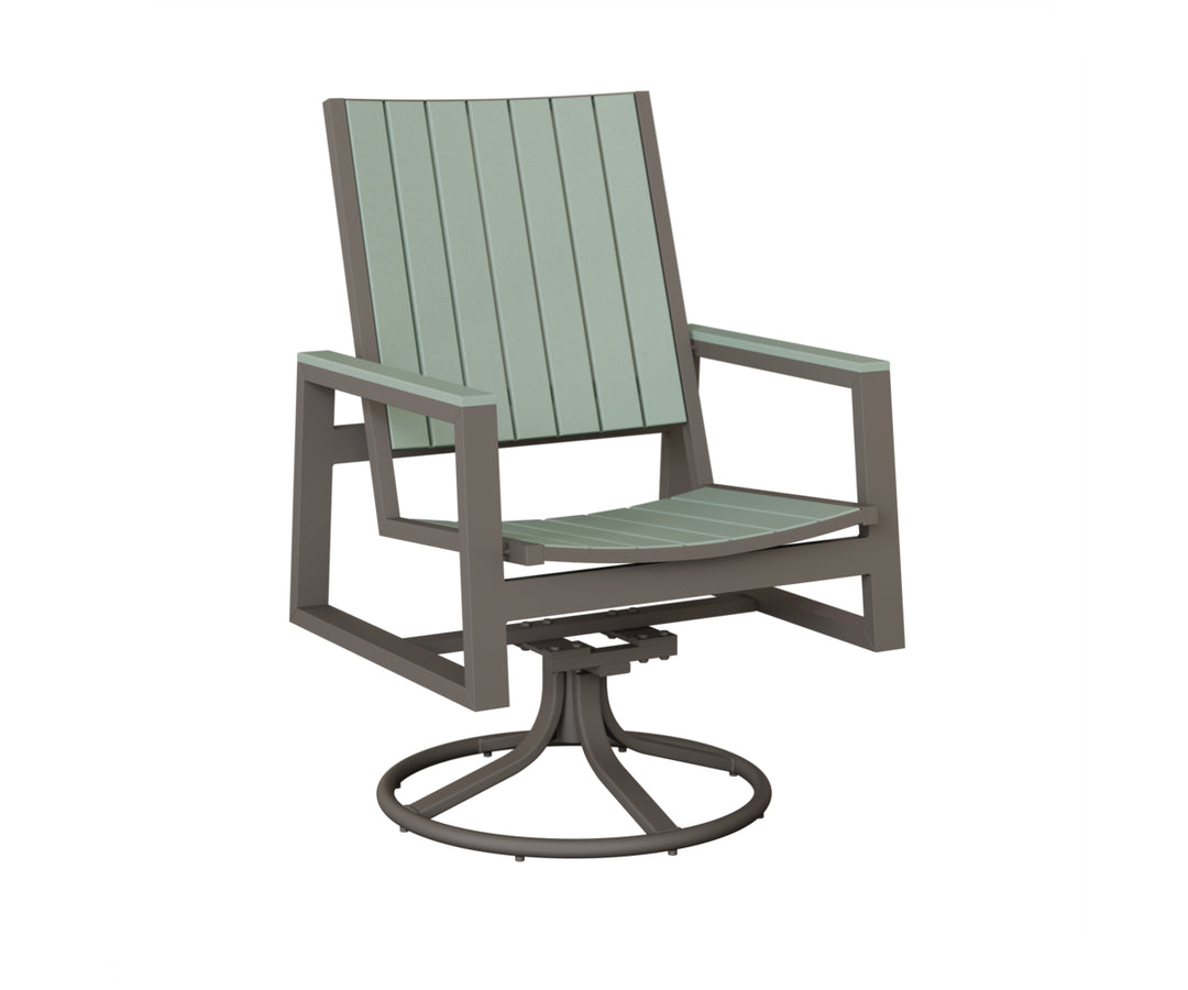 Vida Poly Swivel Rocker Dining Chair